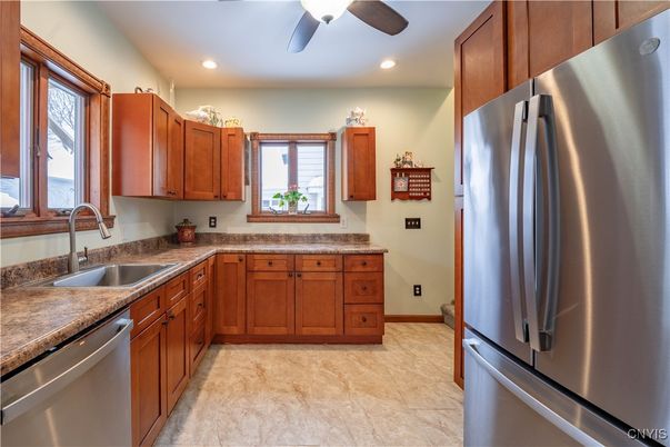 Interior, Kitchen, Recessed Lighting, Stainless Steel Appliances