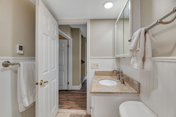 Bathroom, Interior, Wood Texture Flooring