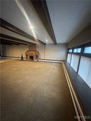 Empty room, Fireplace, Interior