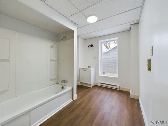 Bathroom, Interior, Wood Texture Flooring