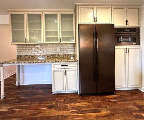 Interior, Kitchen, Wood Texture Flooring