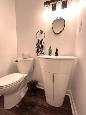 Bathroom, Interior, Wood Texture Flooring