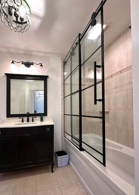 Bathroom, Glass Shower, Interior
