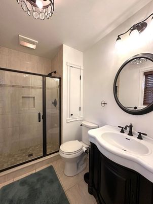 Bathroom, Glass Shower, Interior