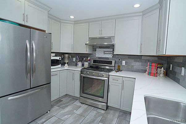Interior, Kitchen, Recessed Lighting, Stainless Steel Appliances