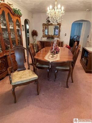 Chandelier, Dining room, Interior