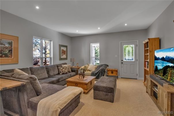 Interior, Living room, Recessed Lighting