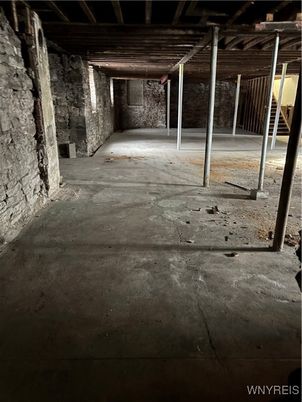 Interior, Stone Walls, Wooden Beams