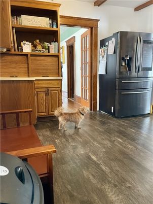 Interior, Kitchen, Wood Texture Flooring