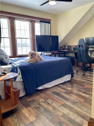 Bedroom, Home Office, Interior, Wood Texture Flooring
