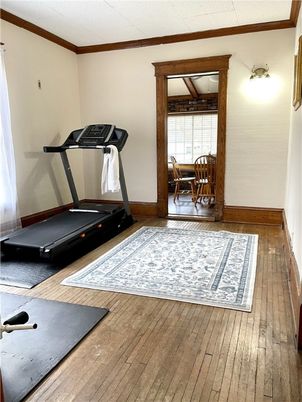 Fitness Equipment, Interior, Wood Texture Flooring