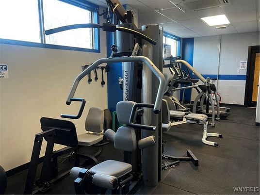 Fitness Equipment, Interior, Recessed Lighting