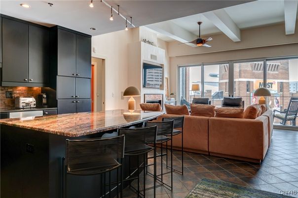 Interior, Kitchen, Living room, Recessed Lighting