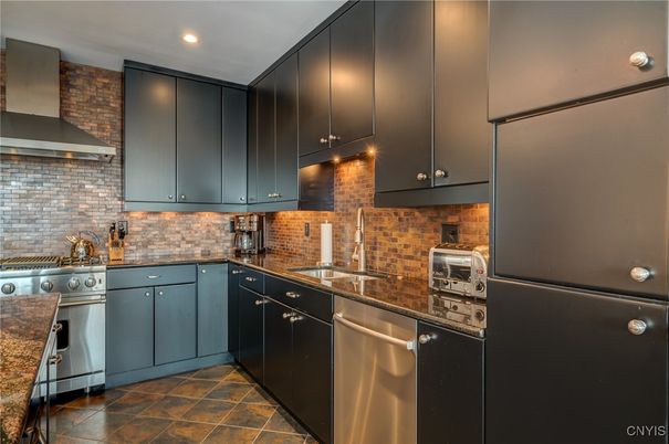 Interior, Kitchen, Recessed Lighting, Stainless Steel Appliances