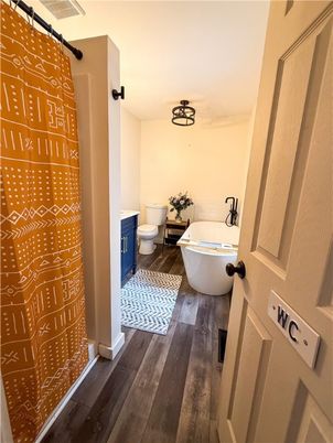 Bathroom, Interior, Wood Texture Flooring