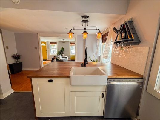 Interior, Kitchen, Wood Texture Flooring