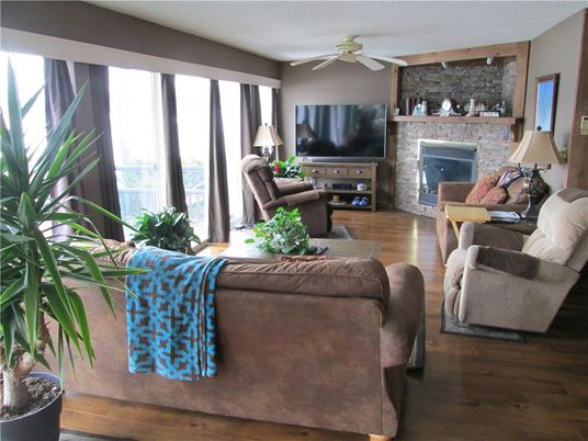 Fireplace, Interior, Living room, Stone Walls, Wood Texture Flooring
