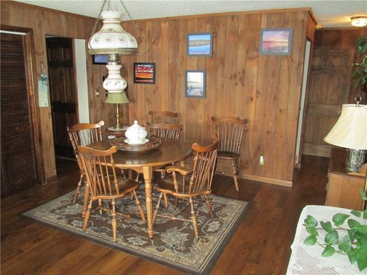 Dining room, Interior, Wood Texture Flooring, Wooden Walls