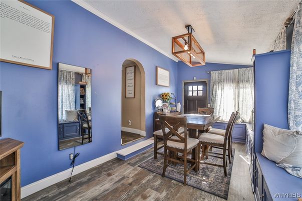 Dining room, Interior, Wood Texture Flooring