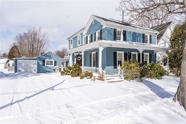 Detached Garage, Exterior, Facade, American Foursquare