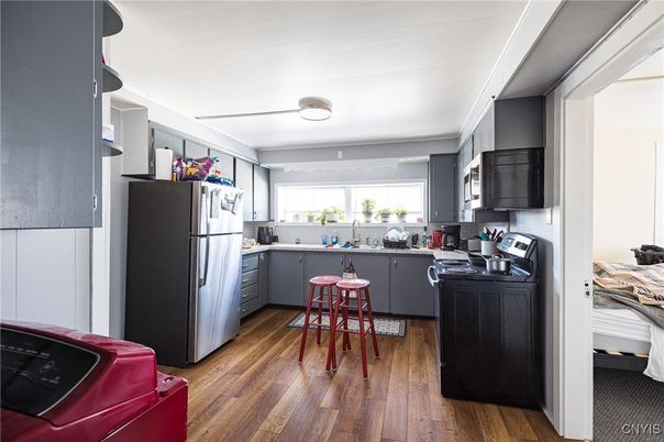 Interior, Kitchen, Wood Texture Flooring