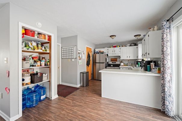Interior, Kitchen, Wood Texture Flooring