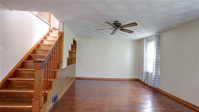 Empty room, Interior, Wood Texture Flooring
