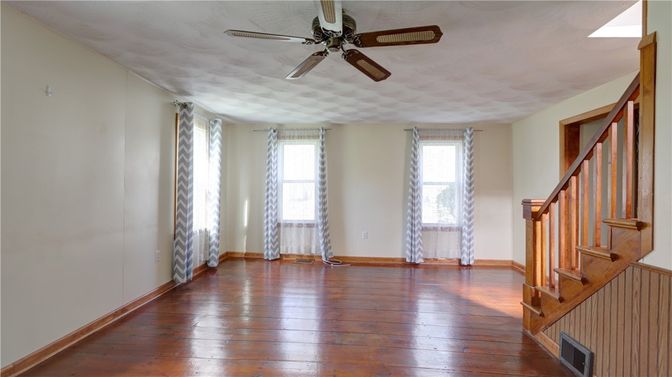 Empty room, Interior, Wood Texture Flooring