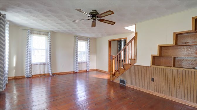 Empty room, Interior, Wood Texture Flooring