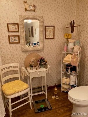 Bathroom, Interior, Wood Texture Flooring