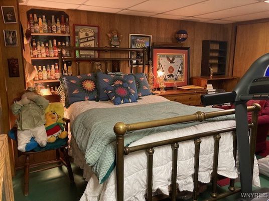 Bedroom, Interior, Wooden Walls