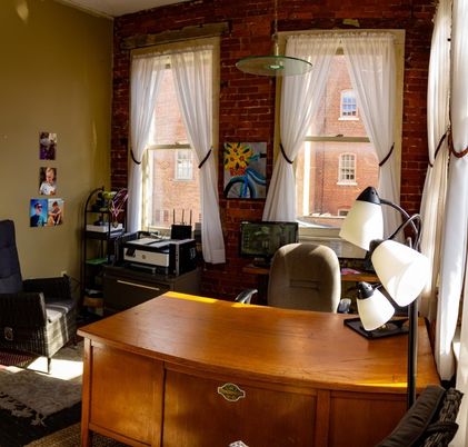 Home Office, Interior, Kitchen, Stone Walls