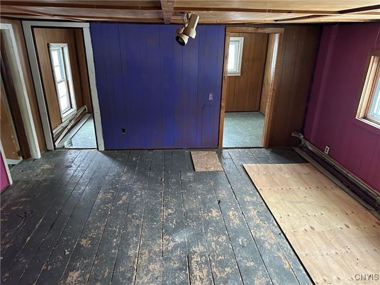 Empty room, Interior, Wood Texture Flooring, Wooden Walls