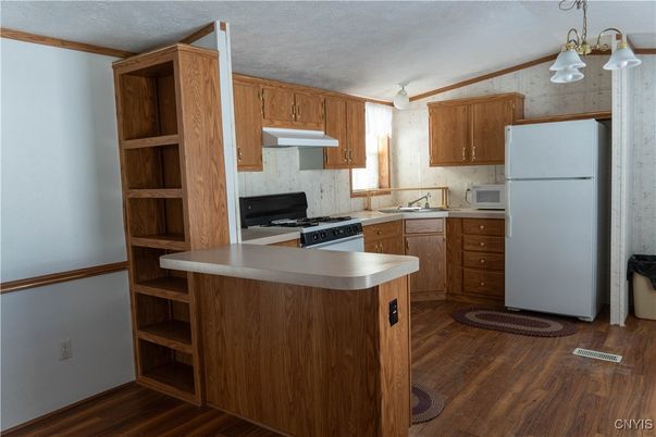 Interior, Kitchen, Wood Texture Flooring