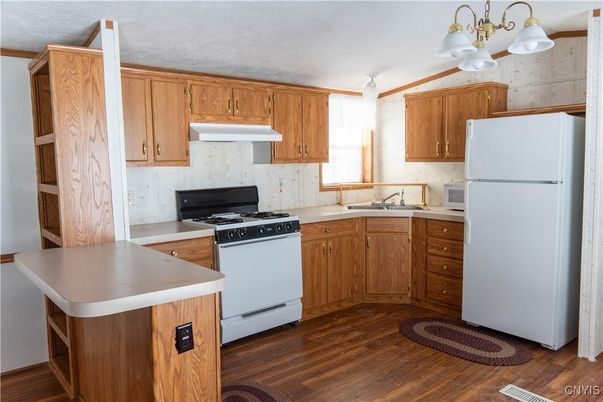 Interior, Kitchen, Wood Texture Flooring