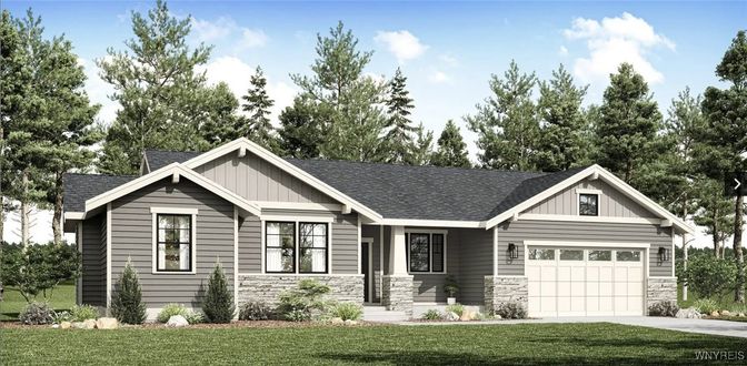 Attached, Exterior, Facade, Ranch