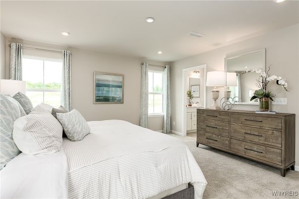 Bedroom, Interior, Recessed Lighting
