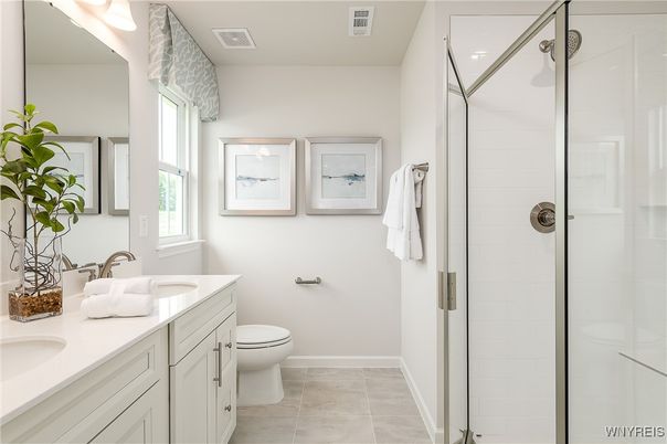Bathroom, Glass Shower, Interior
