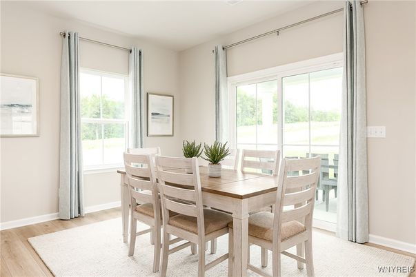 Dining room, Interior, Wood Texture Flooring