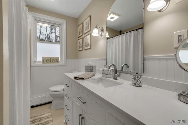Bathroom, Interior, Wood Texture Flooring