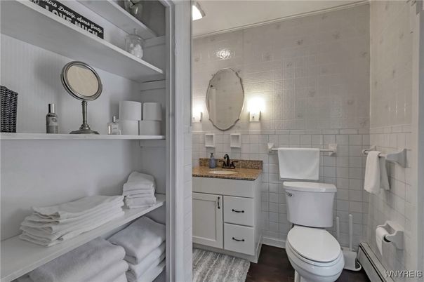 Bathroom, Interior, Wood Texture Flooring
