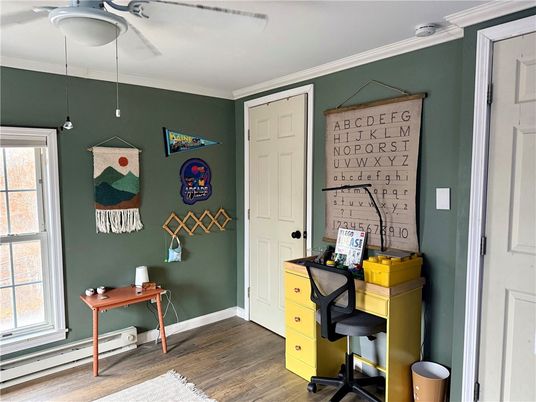 Home Office, Interior, Wood Texture Flooring
