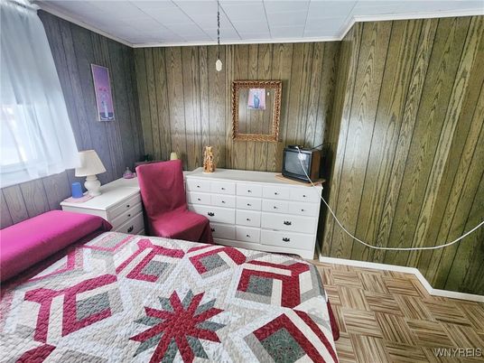 Bedroom, Interior, Wood Texture Flooring, Wooden Walls