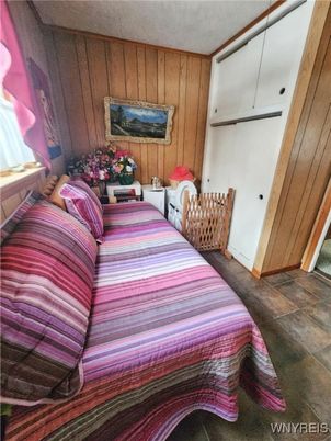Bedroom, Interior, Wooden Walls