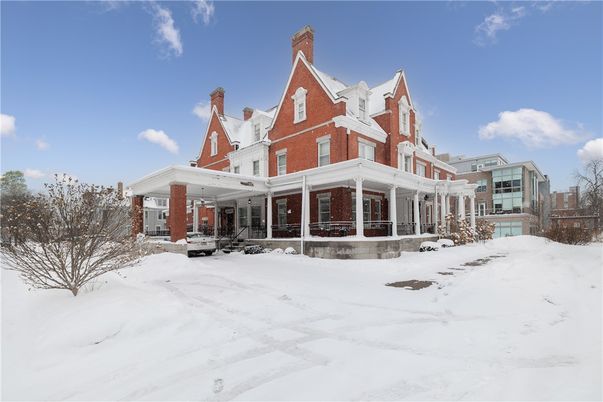 Backyard, Exterior, Facade, Brick Facade, Queen Anne Victorian