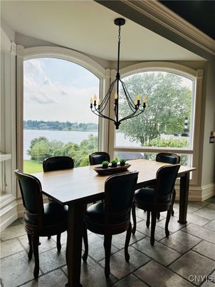 Chandelier, Dining room, Interior, Water
