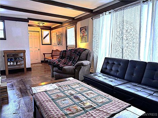 Interior, Living room, Wooden Beams, Wood Texture Flooring