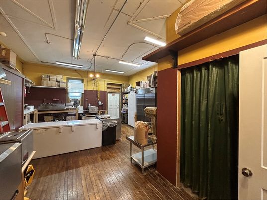 Interior, Kitchen, Pendant Lights, Wood Texture Flooring