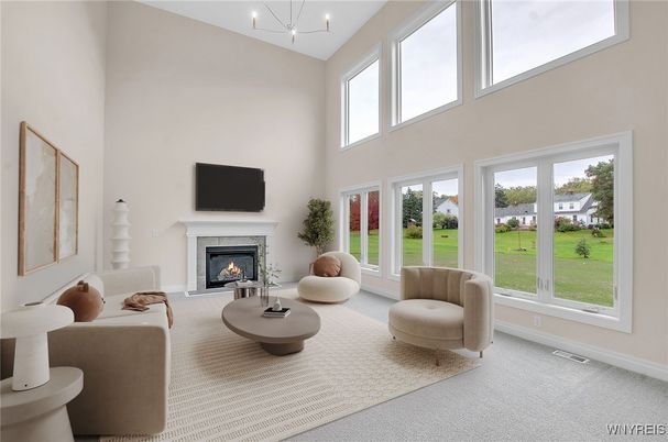 Fireplace, Interior, Living room
