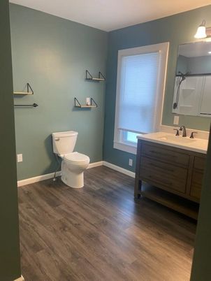 Bathroom, Interior, Wood Texture Flooring